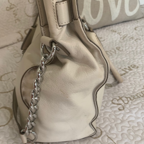 Michael Kors beige Leather Satchel - Picture 4 of 16